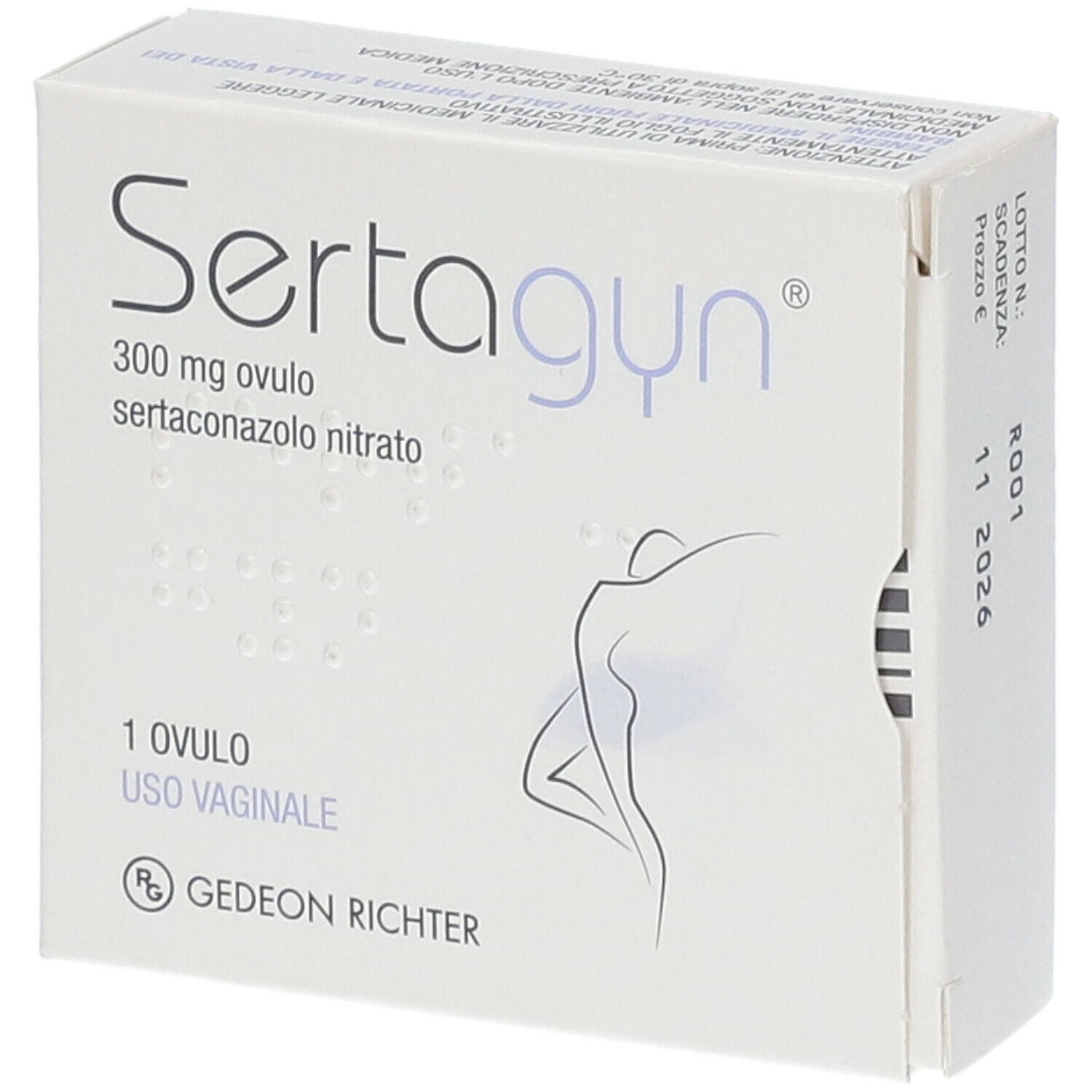 Sertagyn 1 Ovulo Vaginale 300mg