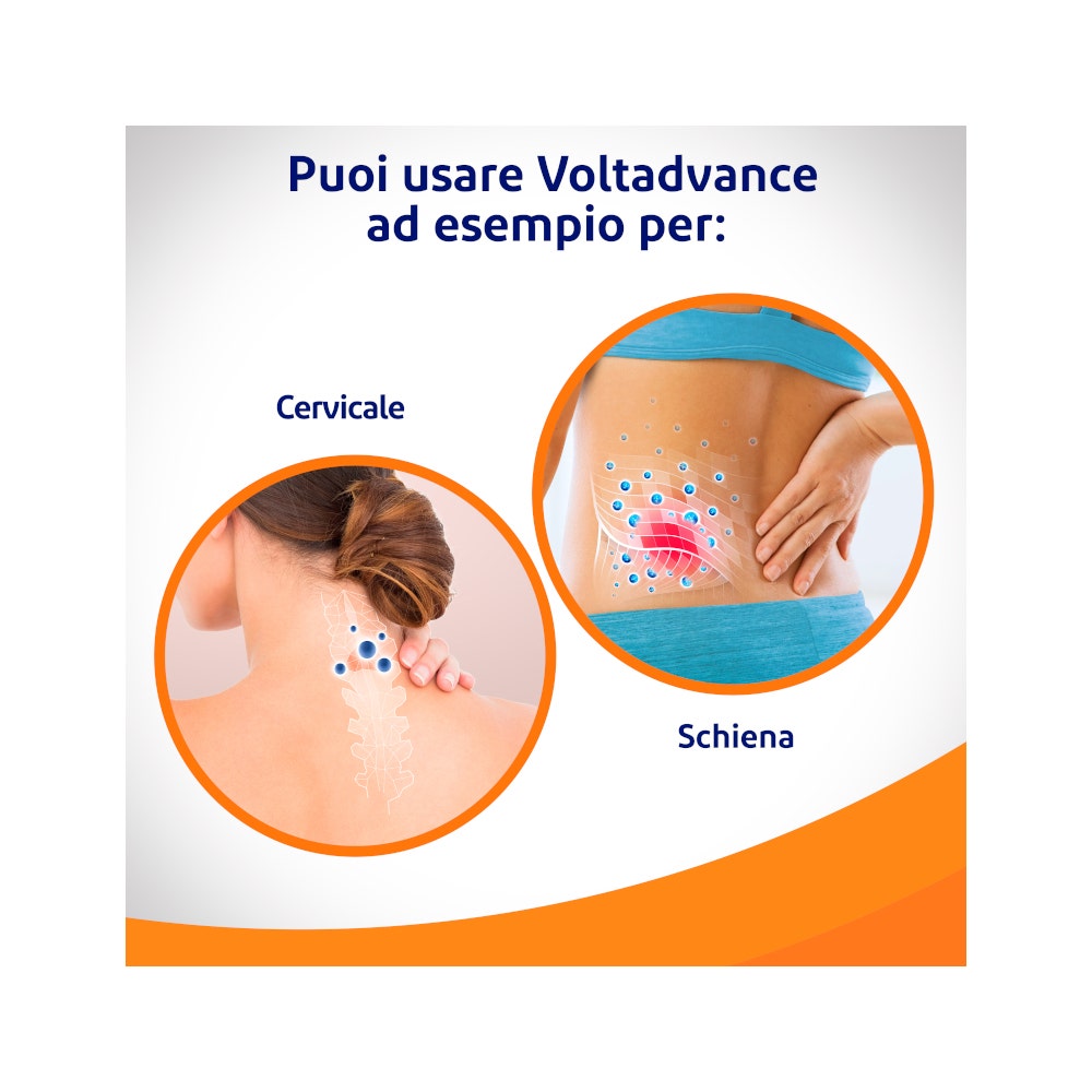 Voltadvance Antinfiammatorio 25mg Diclofenac Per Cervicale Mal Di Schiena Dolori Articolari 10 Compresse-9