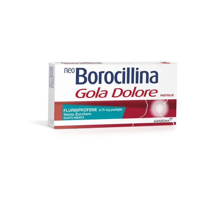 Neoborocillina Gola Dolore 32 Pastiglie 8,75mg Menta Senza Zucchero-4