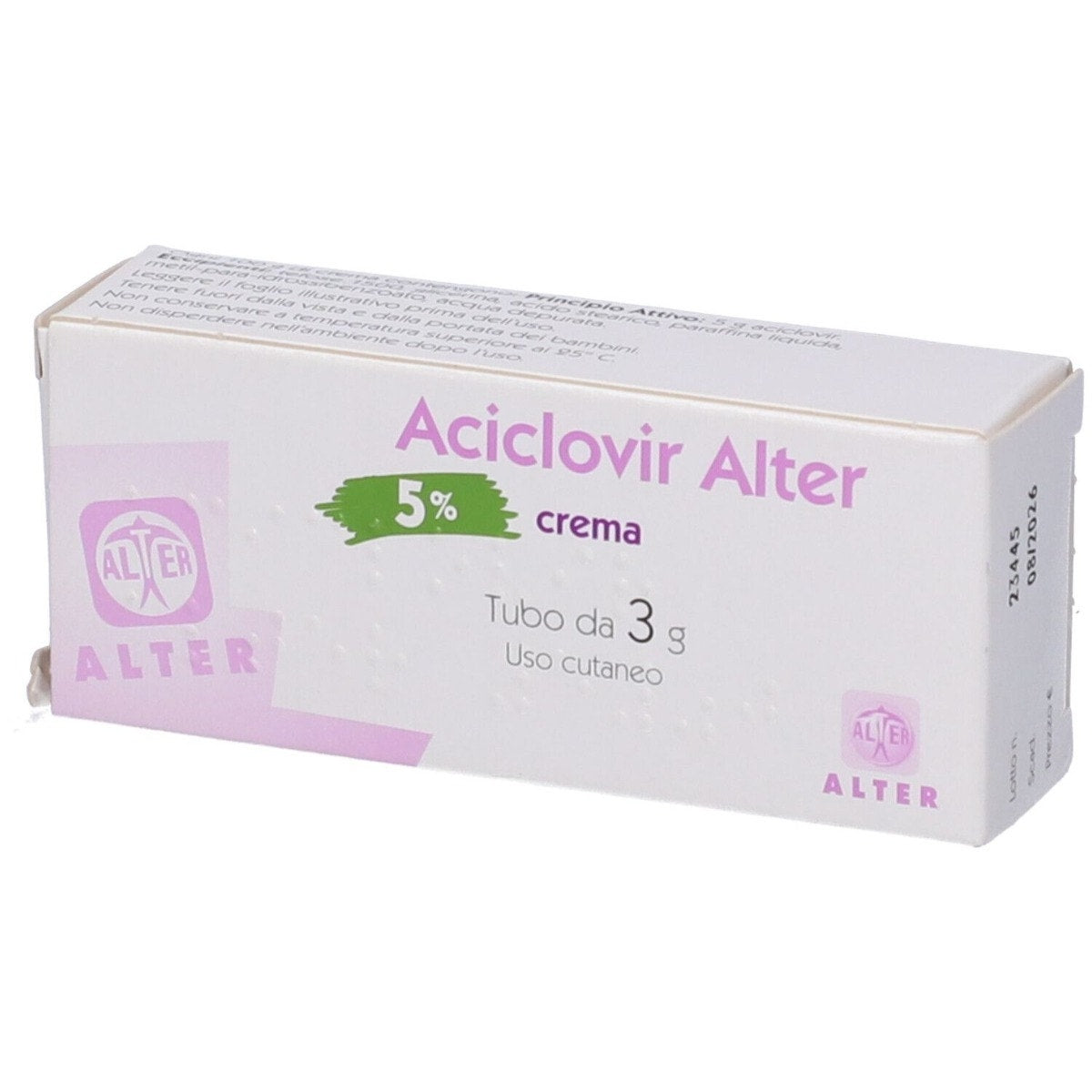 Aciclovir Alter 5% Crema 1 Tubo da 3 g-0