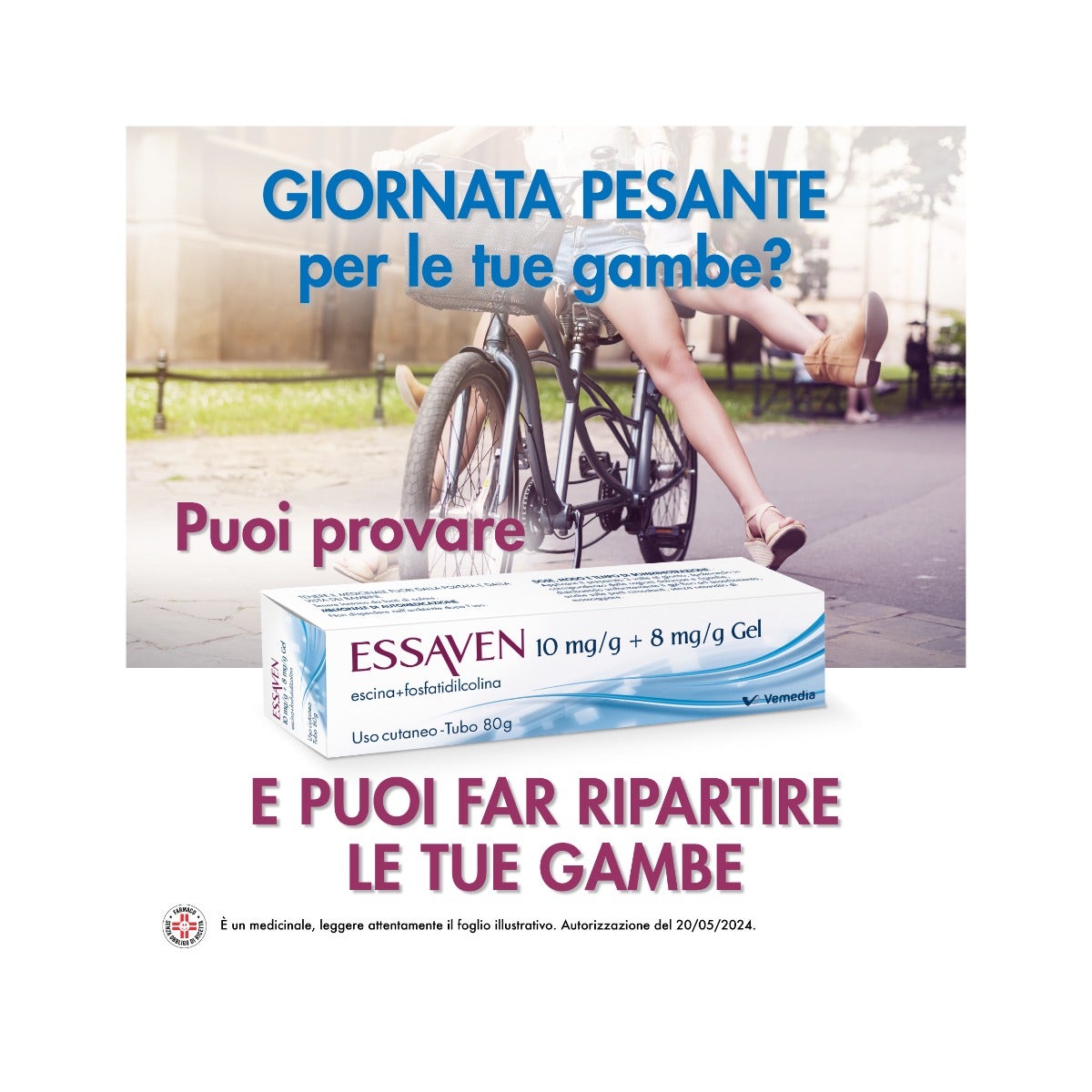 Essaven Gel con Escina 1% per gambe stanche, gonfie e pesanti Tubo da 40g-13