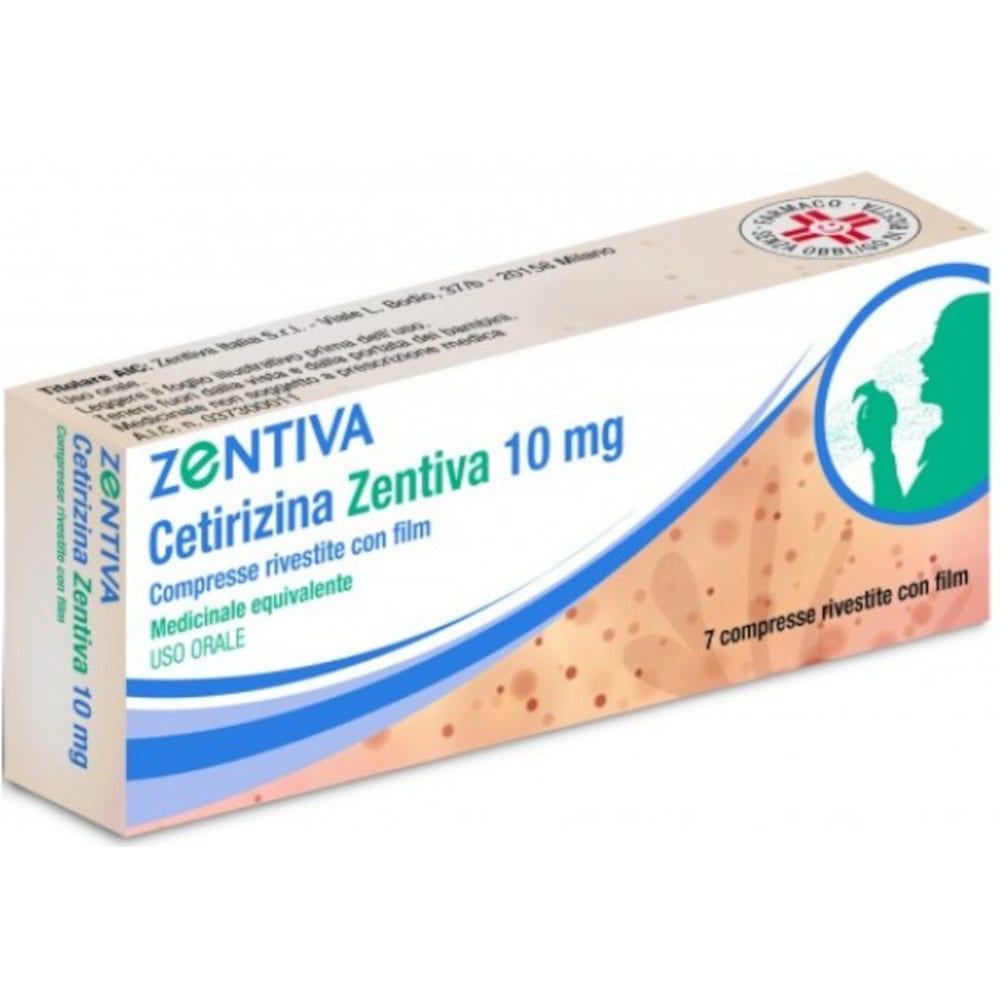 Cetrizina Zentiva 7 Compresse Rivestite 10mg-1