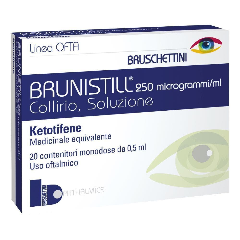 Brunistill Collirio 20 Flaconi 0,5ml 0,025%-2