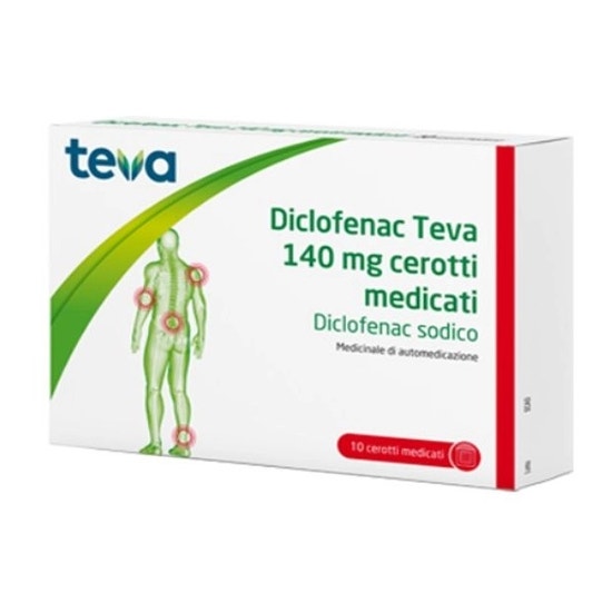 Diclofenac Teva 140mg Cerotti Medicati 10 Pezzi-1