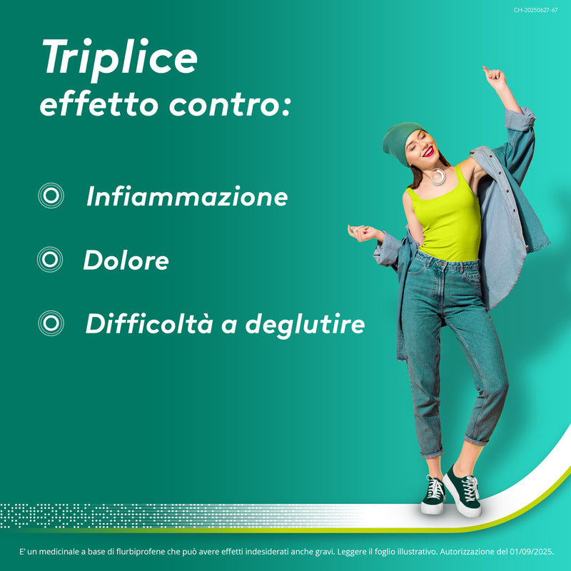 Aspi Gola Spray Antinfiammatorio per Gola Infiammata Faringite e Mal di gola con Flurbiprofene 15ml