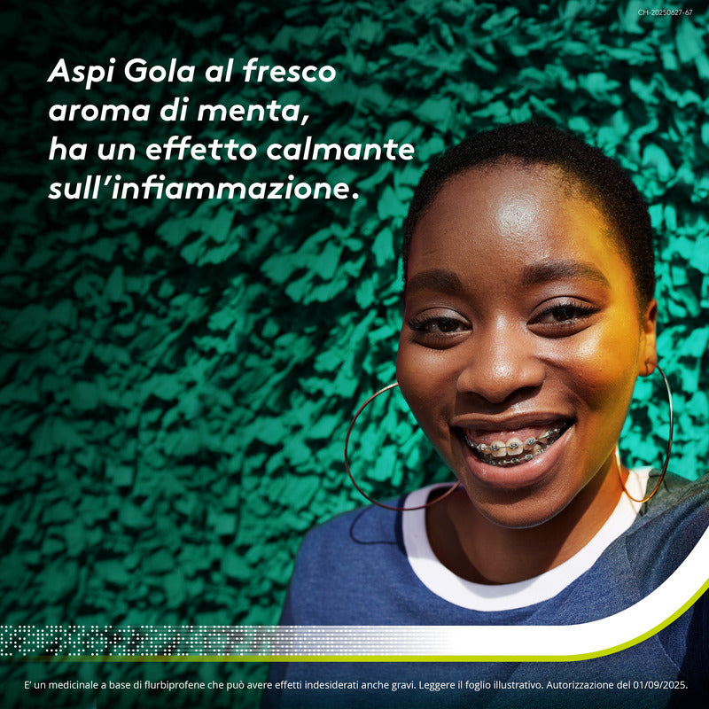 Aspi Gola Spray Antinfiammatorio per Gola Infiammata Faringite e Mal di gola con Flurbiprofene 15ml