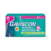 Gaviscon Bruciore Indigestione Gusto Menta 24 Compresse