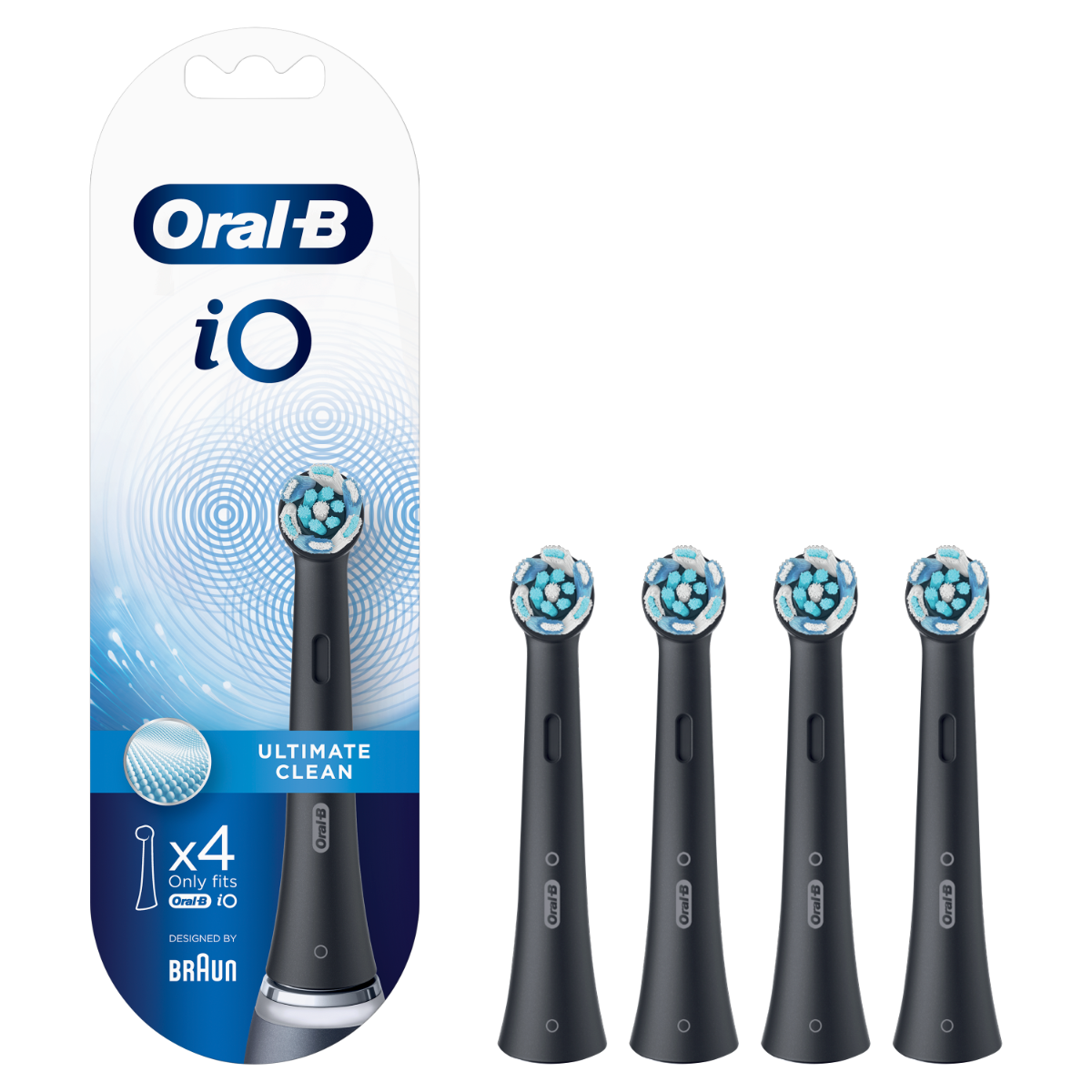 Oral B Testine Di Ricambio Io Ultimate Clean Nere 4 Pezzi-1
