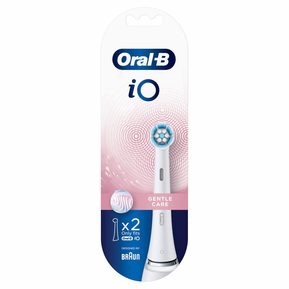 Oral-B Testine Di Ricambio Io Gentle Care Bianche 2 Pezzi -4