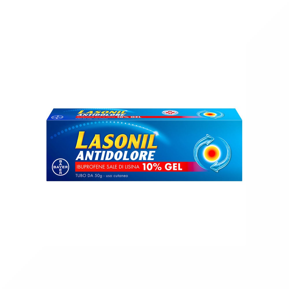 Lasonil Antidolore Gel Dolori Muscolari e Articolari Ibuprofene Sale di Lisina 10% 50gr-24