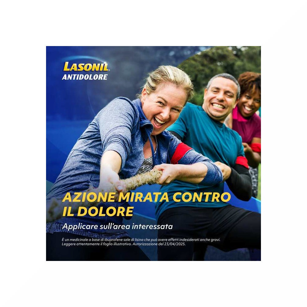 Lasonil Antidolore Gel Dolori Muscolari e Articolari Ibuprofene Sale di Lisina 10% 50gr-29