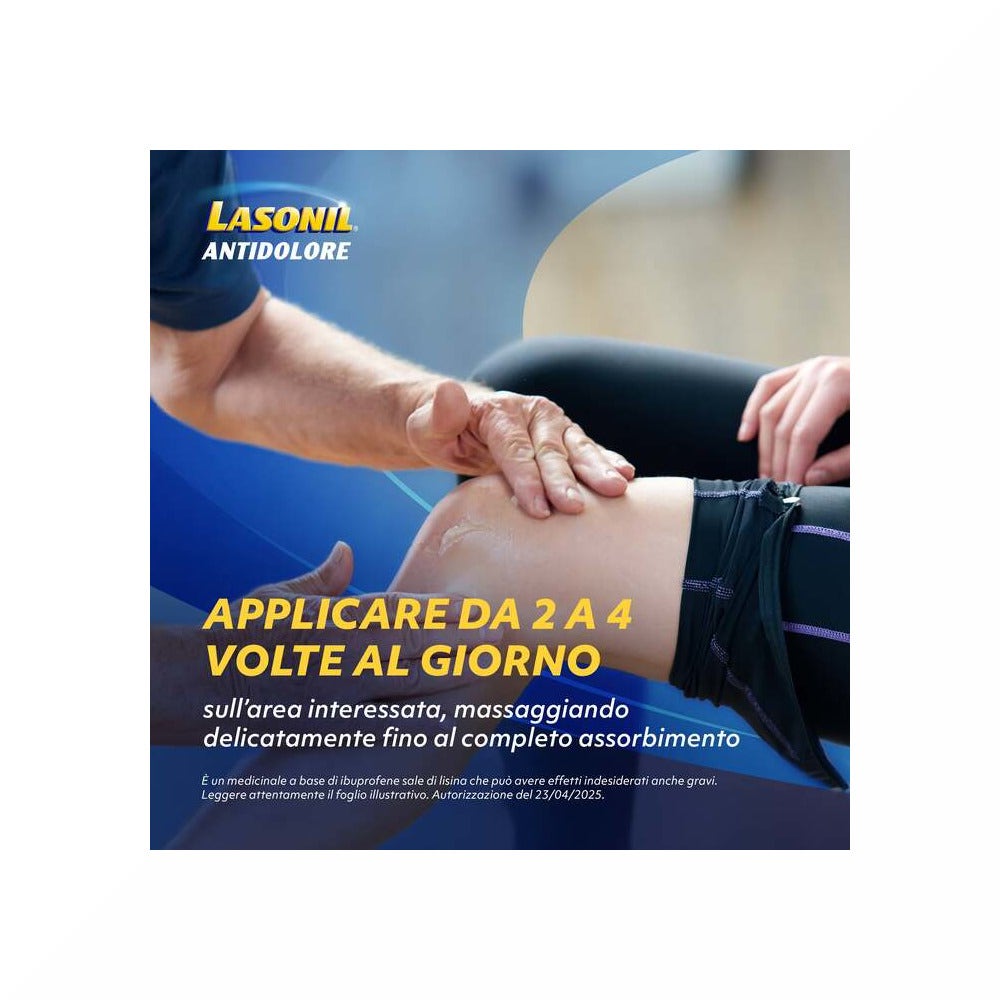 Lasonil Antidolore Gel Dolori Muscolari e Articolari Ibuprofene Sale di Lisina 10% 50gr-30