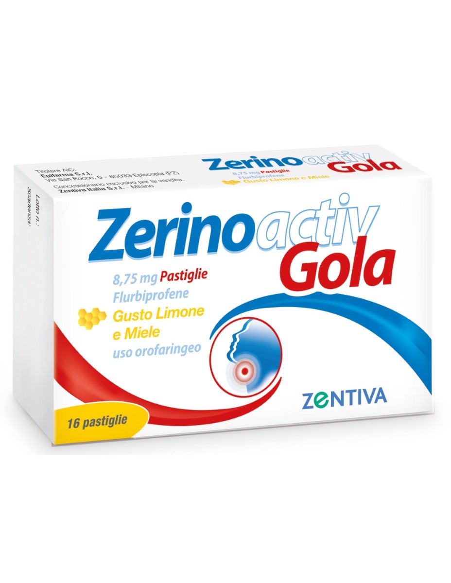 Zerinoactiv Gola 16 Pastiglie Limone Miele-2