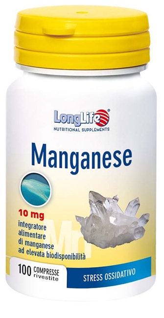 LONGLIFE MANGANESE 10MG 100CPR  - 1