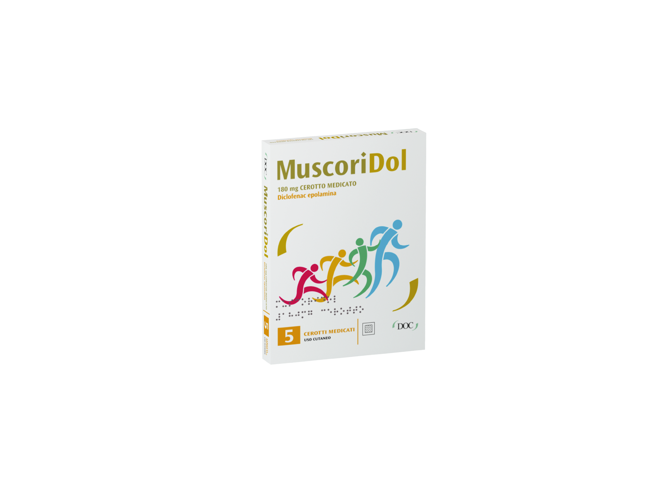Muscoridol 180 mg Cerotto Medicato 5 Cerotti in Bustina in Pap/pe/al/emaa-0