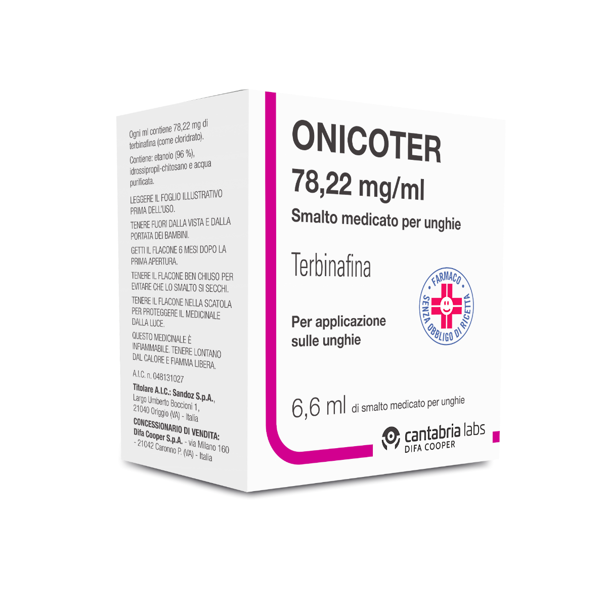 Onicoter Smalto Medicato Per Unghie 6,6ml-1