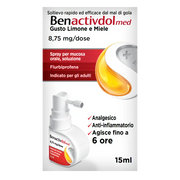 Benactivdolmed Gola Spray Indicato per Mal di Gola 15ml