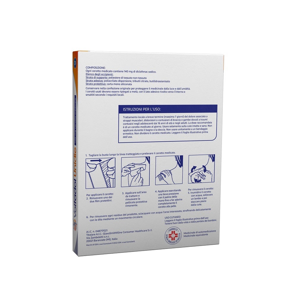 Voltadol Unidie Antifiammatorio Fino 24ore Diclofenac Dolori Muscolari Articolari 5 Cerotti Medicati-2