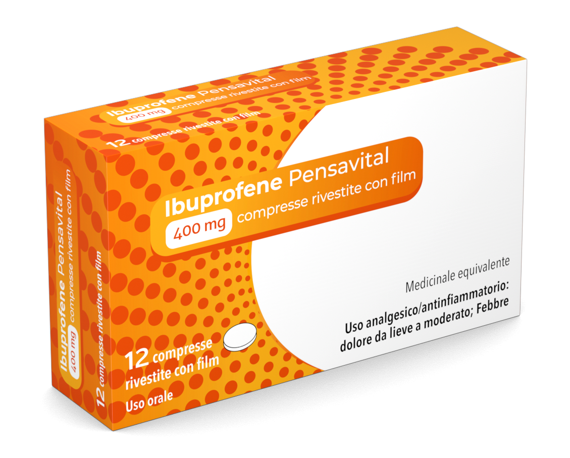 Ibuprofene Pensavital 12 Compresse 400mg-1
