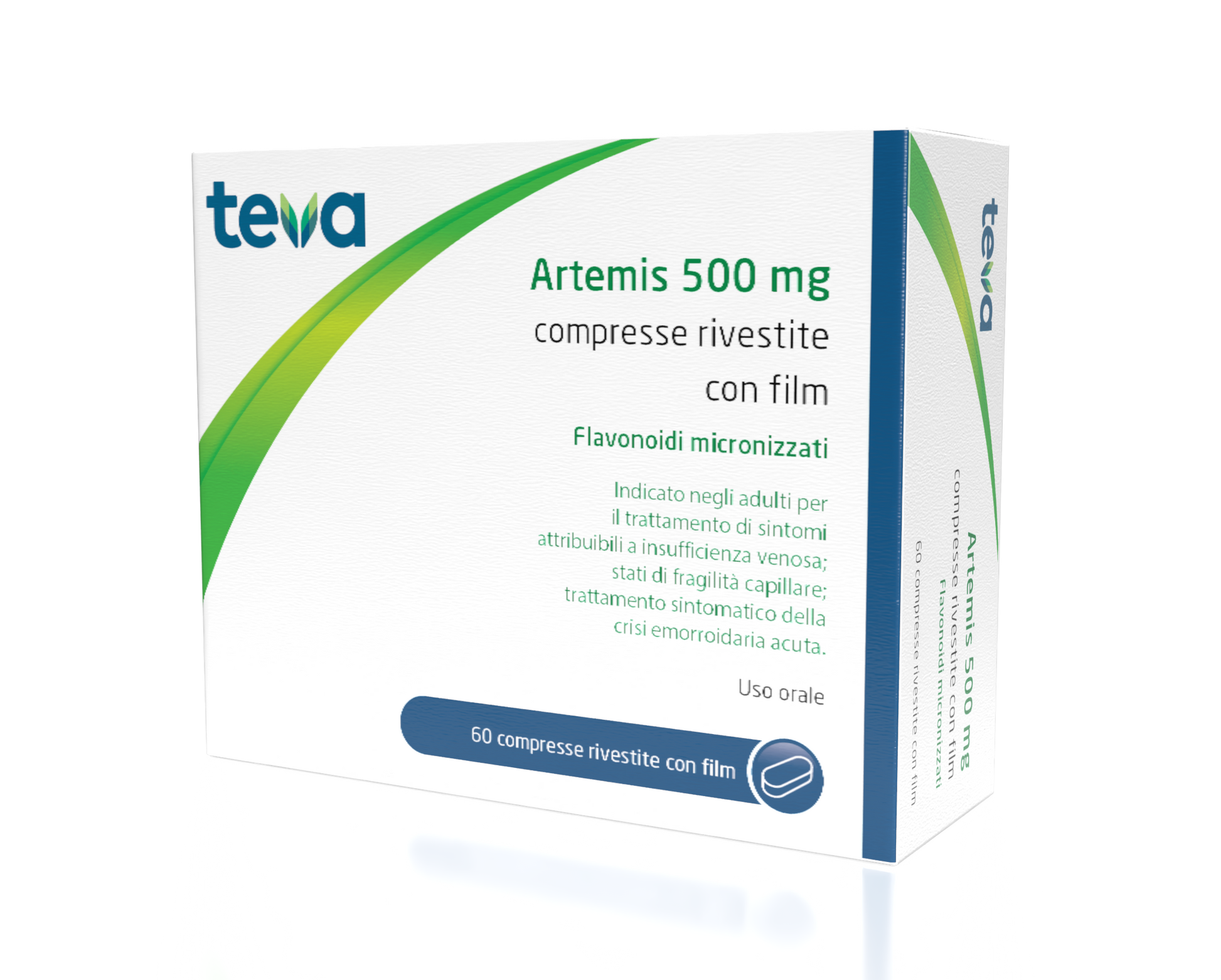 Artemis 500 mg Compresse Rivestite con Film 60 Compresse in Blister Pvc/al-0