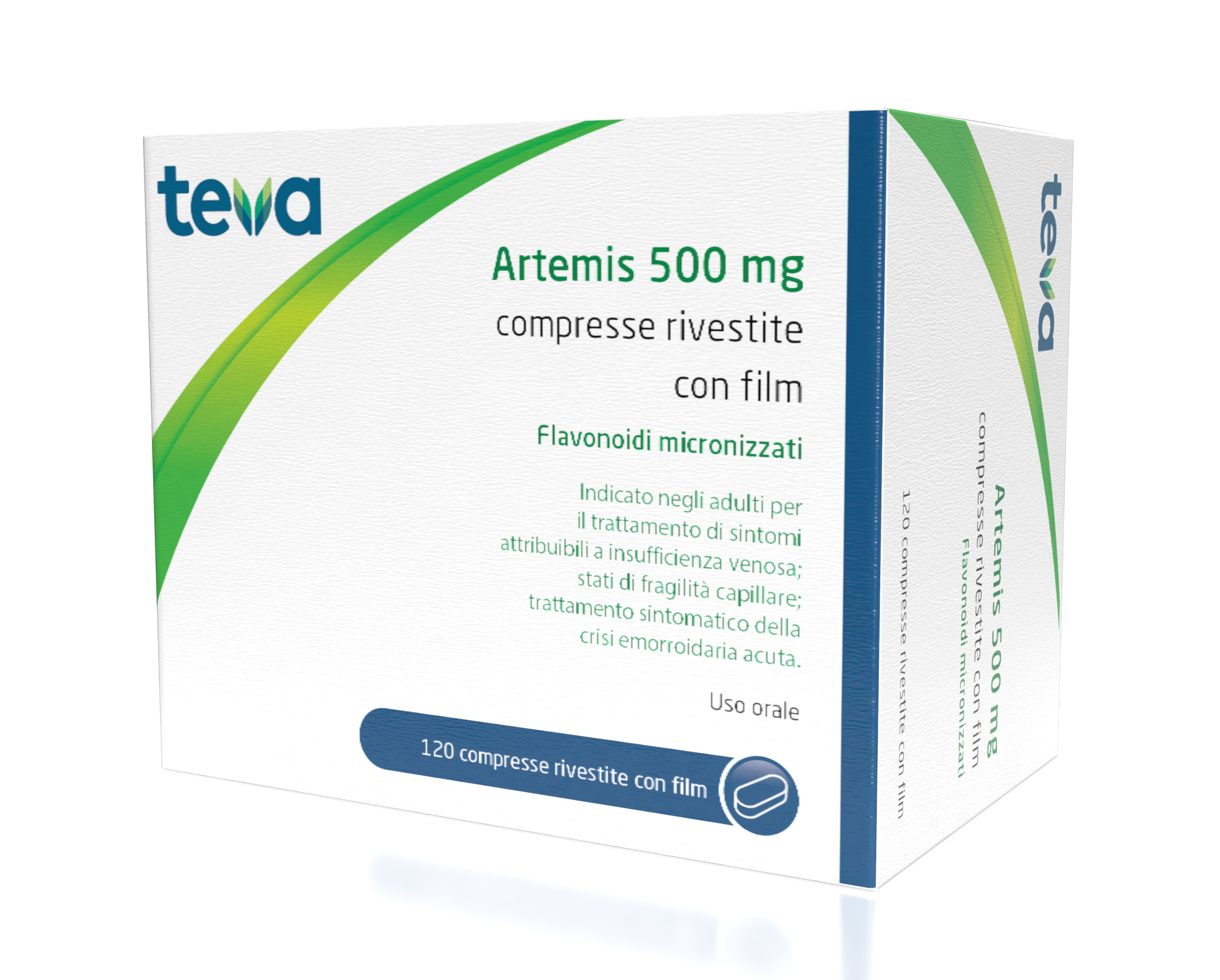Artemis 500 mg Compresse Rivestite con Film 120 Compresse in Blister Pvc/al-0