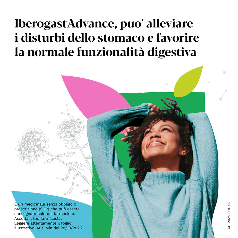 Iberogastadvance Gocce Orali Liquido 1 Flacone in Vetro da 50 ml con Applicatore Contagocce
