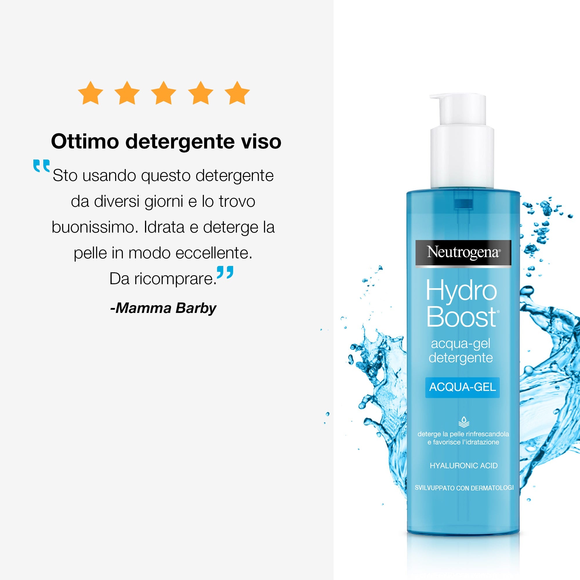 Neutrogena Hydro Boost Acqua-Gel Detergente 200ml  - 9