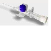 Ago Cannula 2 Vie G22 Con Alette Blu  - 1