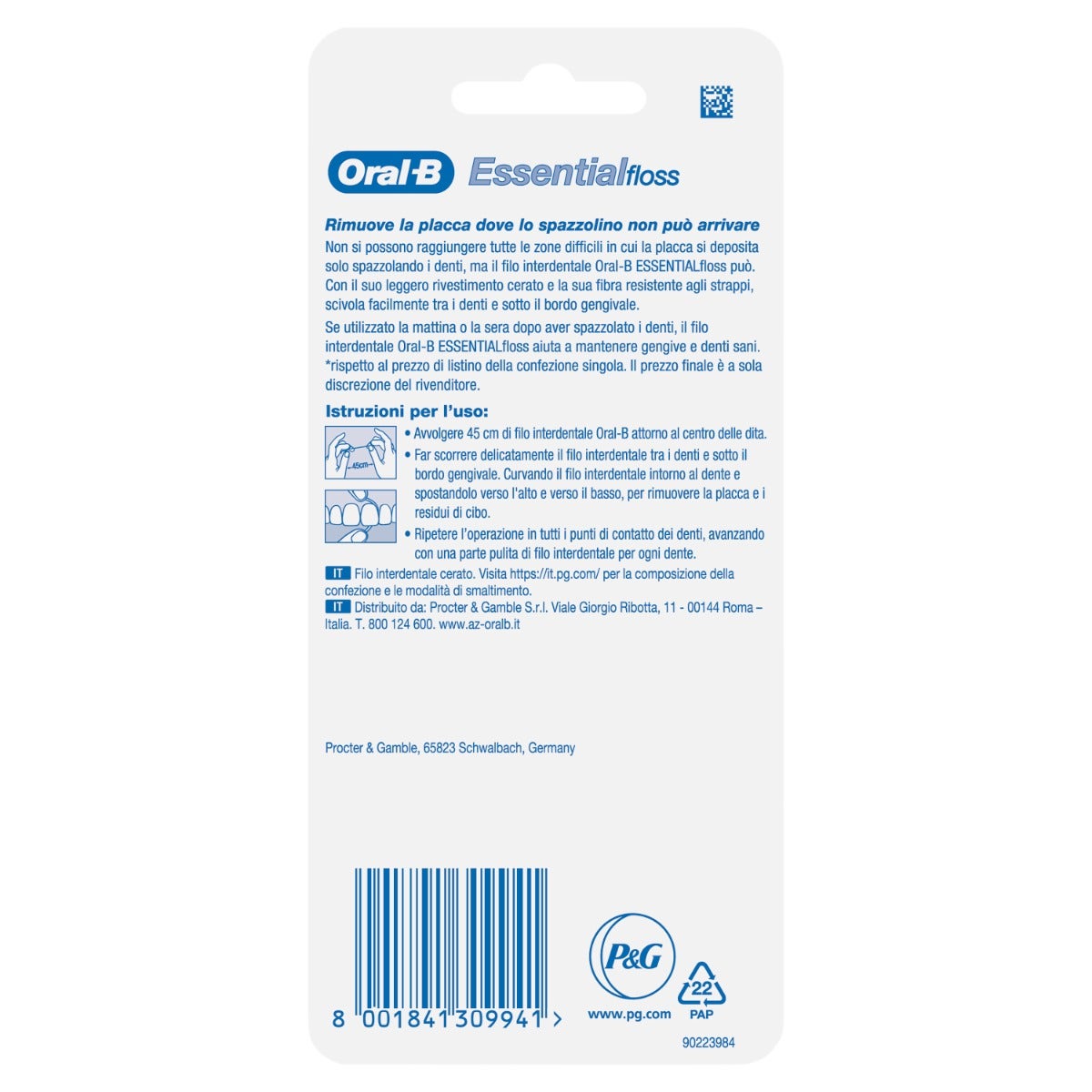 Filo Interdentale Oralb Essential Floss Bipacco-2