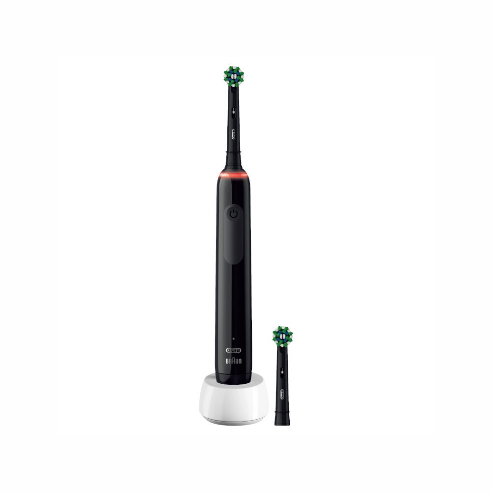 Oral-B Spazzolino Elettrico Ricaricabile Nero Pro3 3000, 1 Custodia Da Viaggio, 2 Spazzolini-5