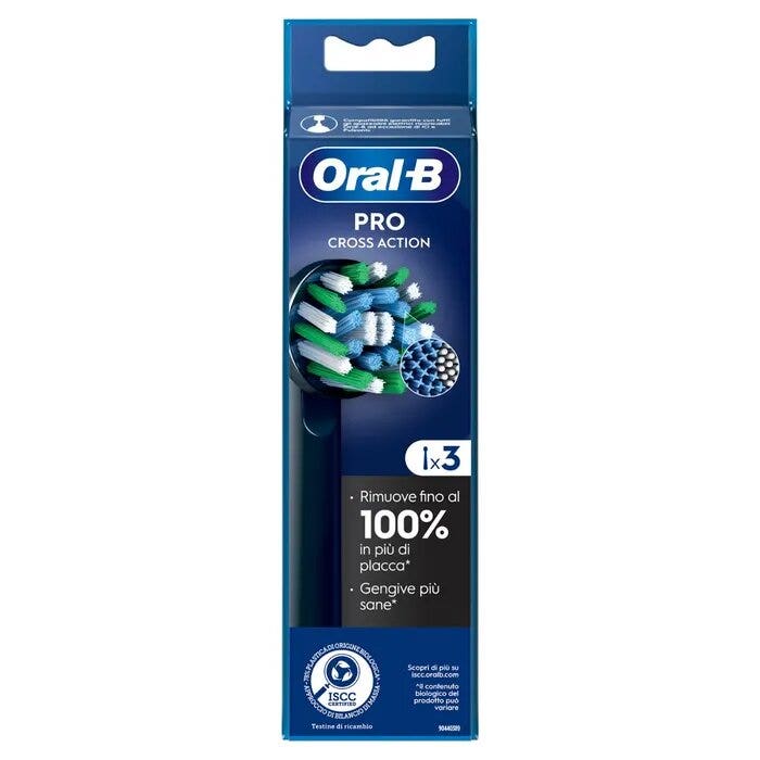 Oral-B Testine Di Ricambio Pro Cross Action Black 3 Pezzi-11