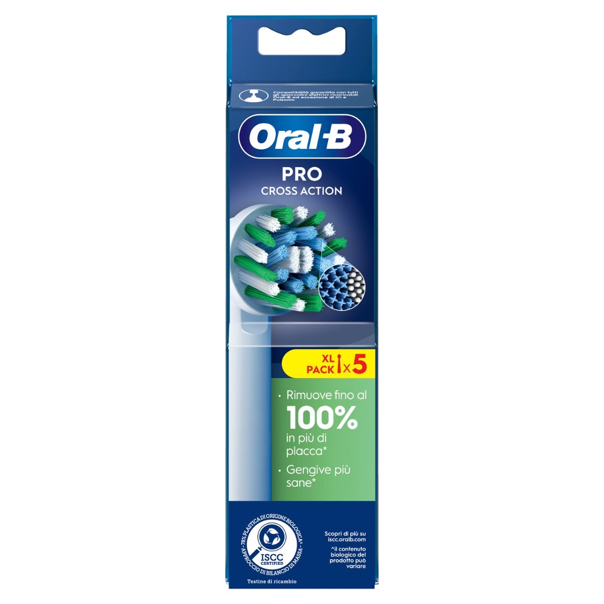 Oral-B Testine Di Ricambio Pro Cross Action 5 Pezzi-3