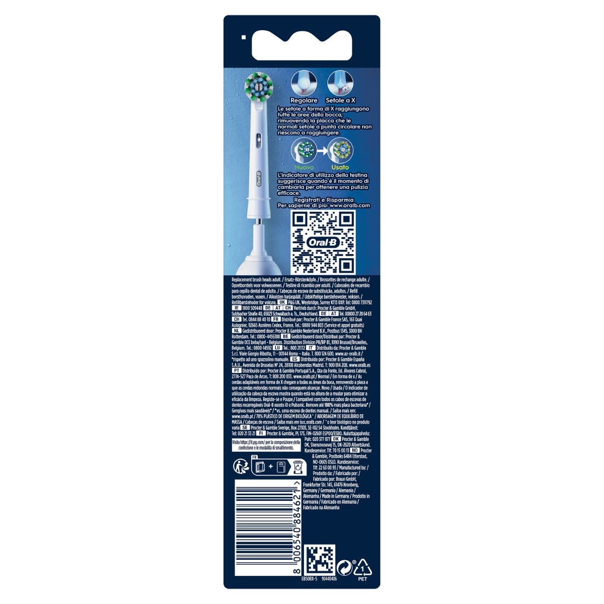 Oral-B Testine Di Ricambio Pro Cross Action 5 Pezzi-2