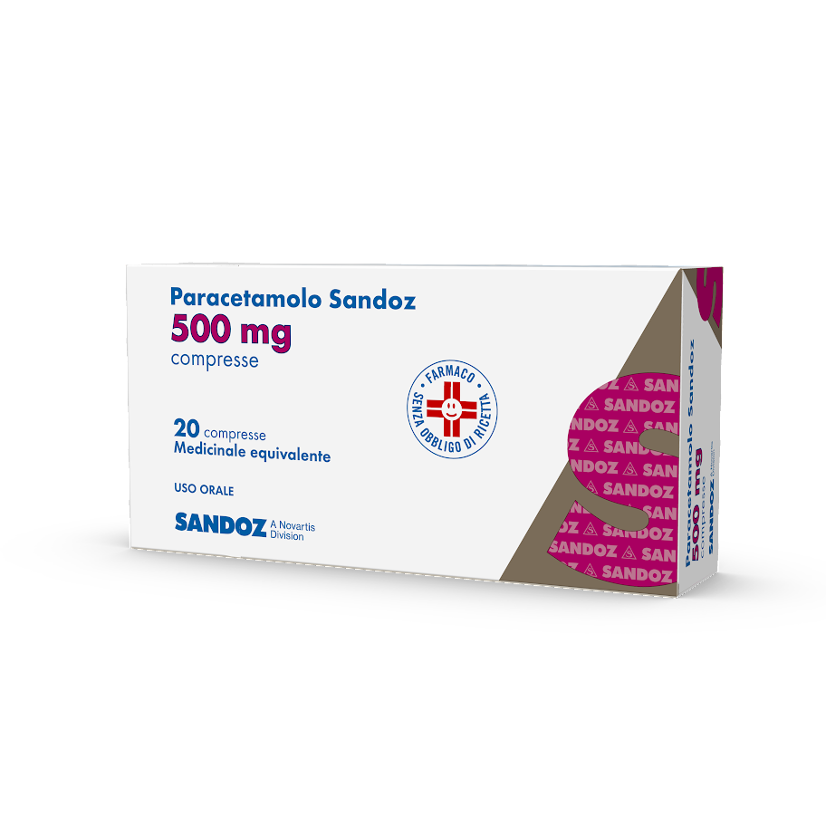 Paracetamolo Sandoz 20 Compresse 500mg-2