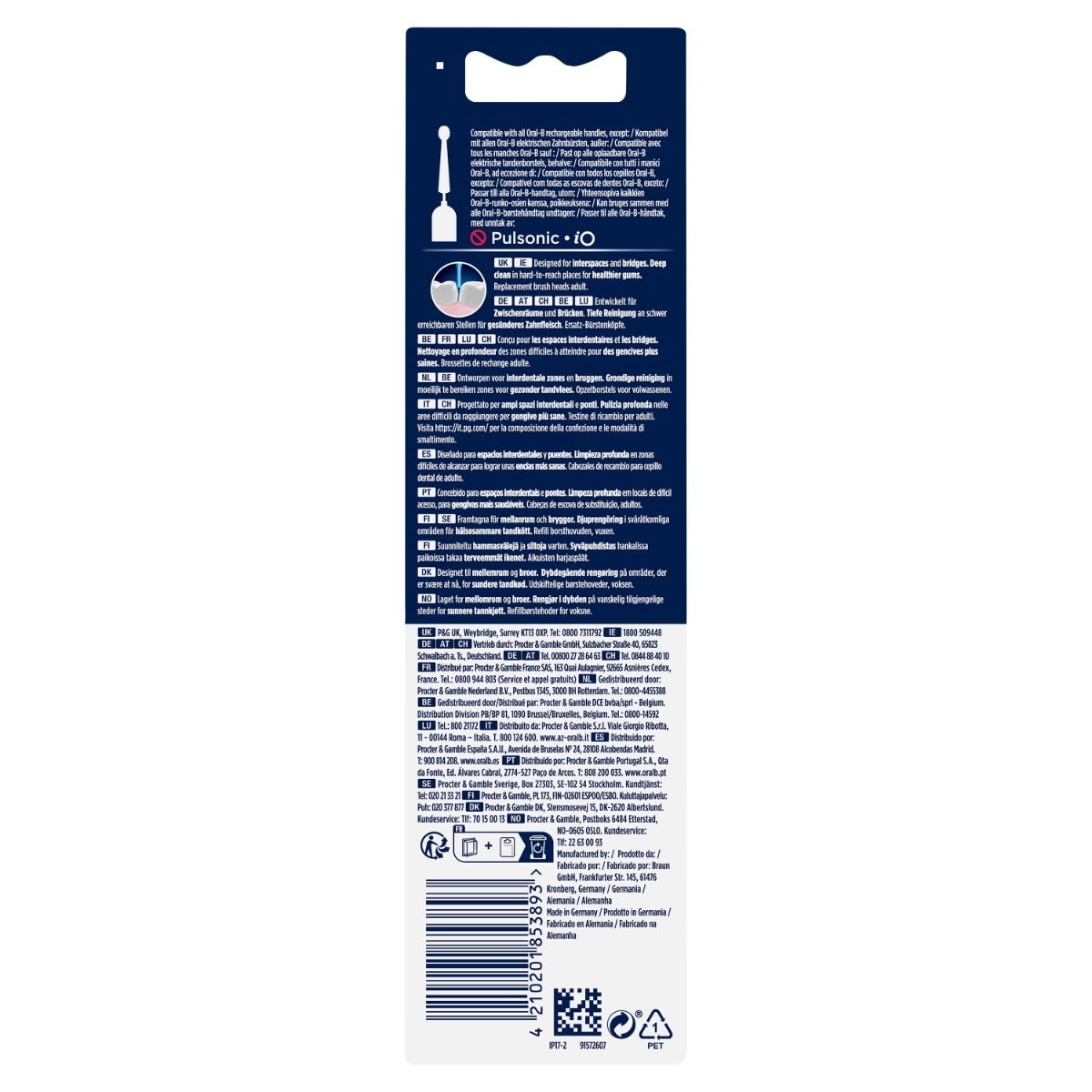 Oral-B Power Refill Interspace Ricarica Spazzolino Elettrico-2