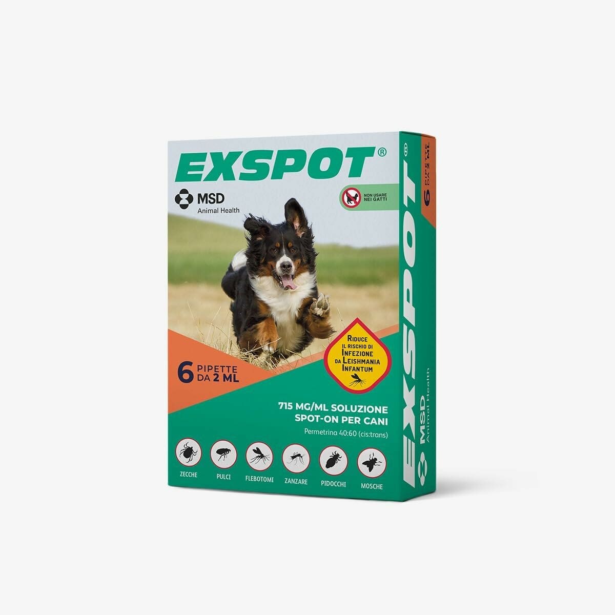 Exspot Spot-On Soluzione 6 Pipette 2ml 715mg/ml Cani-2