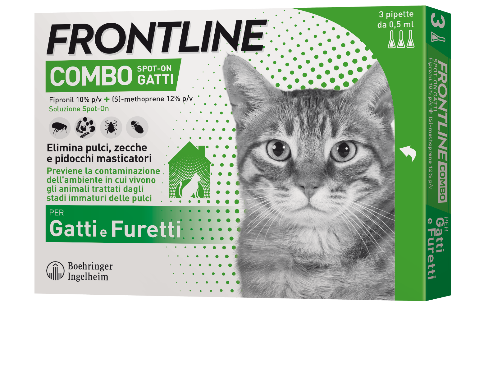 Frontline Combo Soluzione Spot-On Gatti E Furetti 3x0,5ml-2