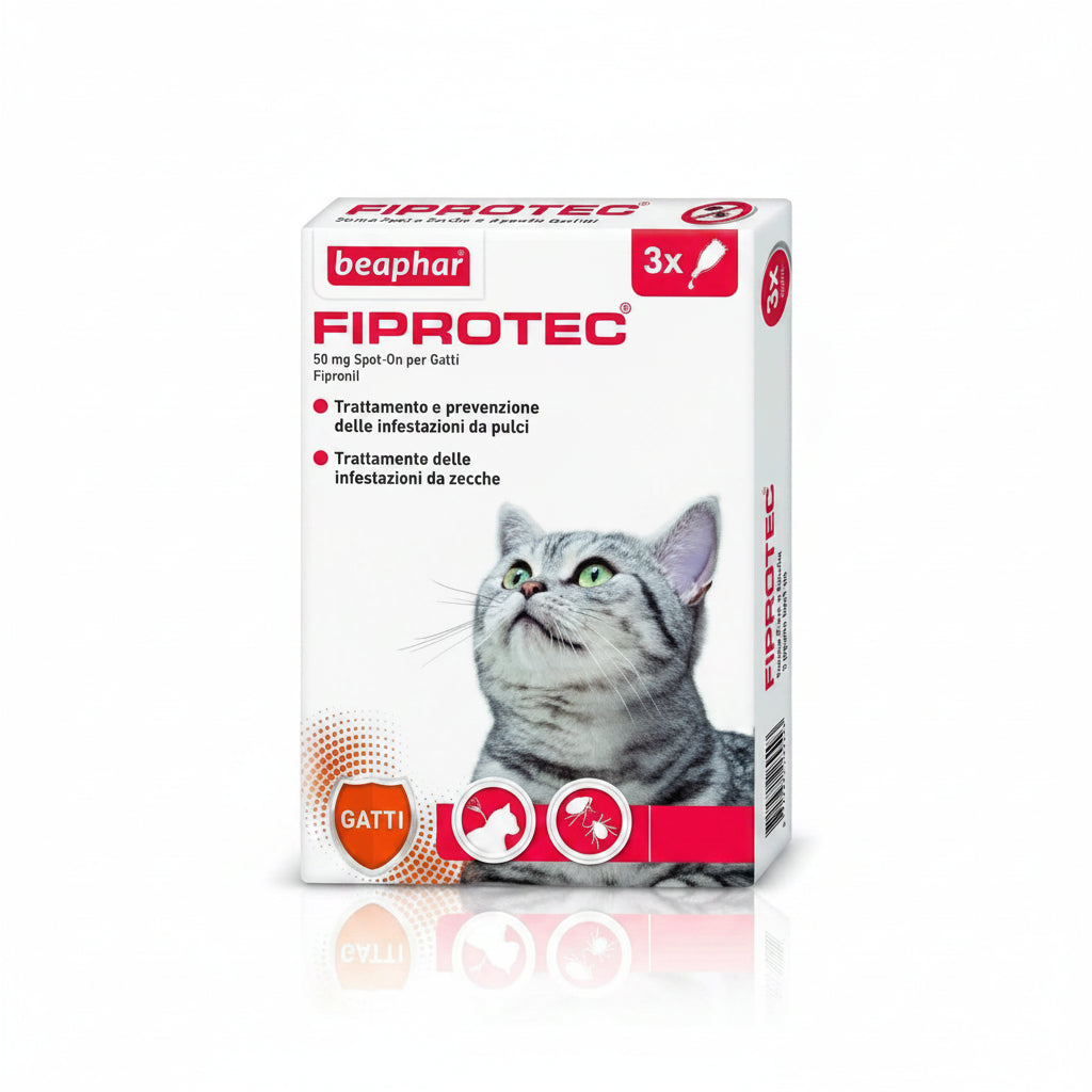 Beaphar Fiprotec 50mg per Gatti 3x0,5ml