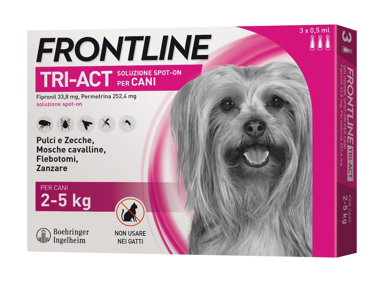 Frontline Tri-Act Soluzione Spot On Cani 2-5kg 3x0,5ml-2