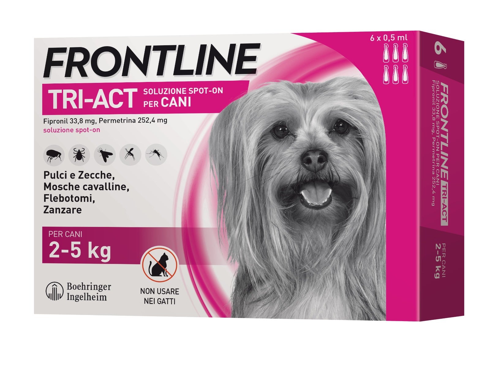Frontline Tri-Act Soluzione Spot-On Cani 2-5 Kg 6x0,5ml-2