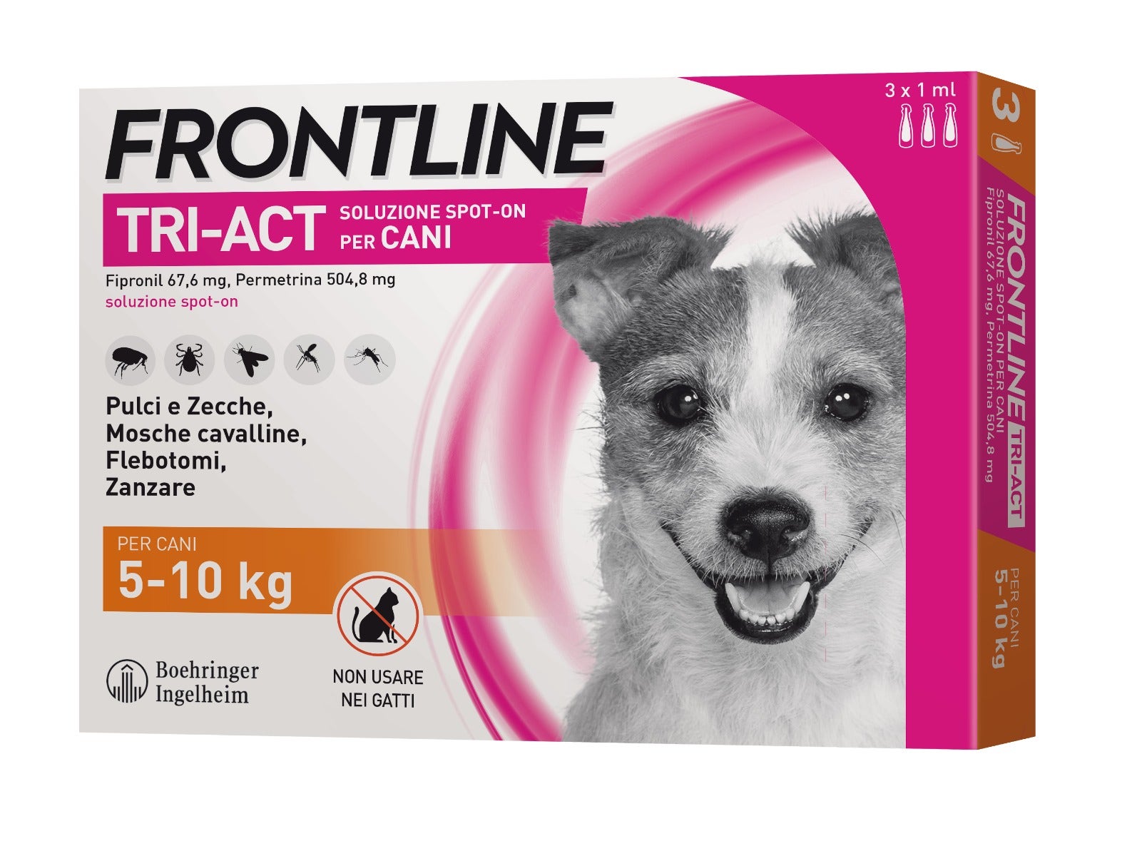 Frontline Tri-Act Soluzione Spot-On Cani 5-10kg 3x1ml-3