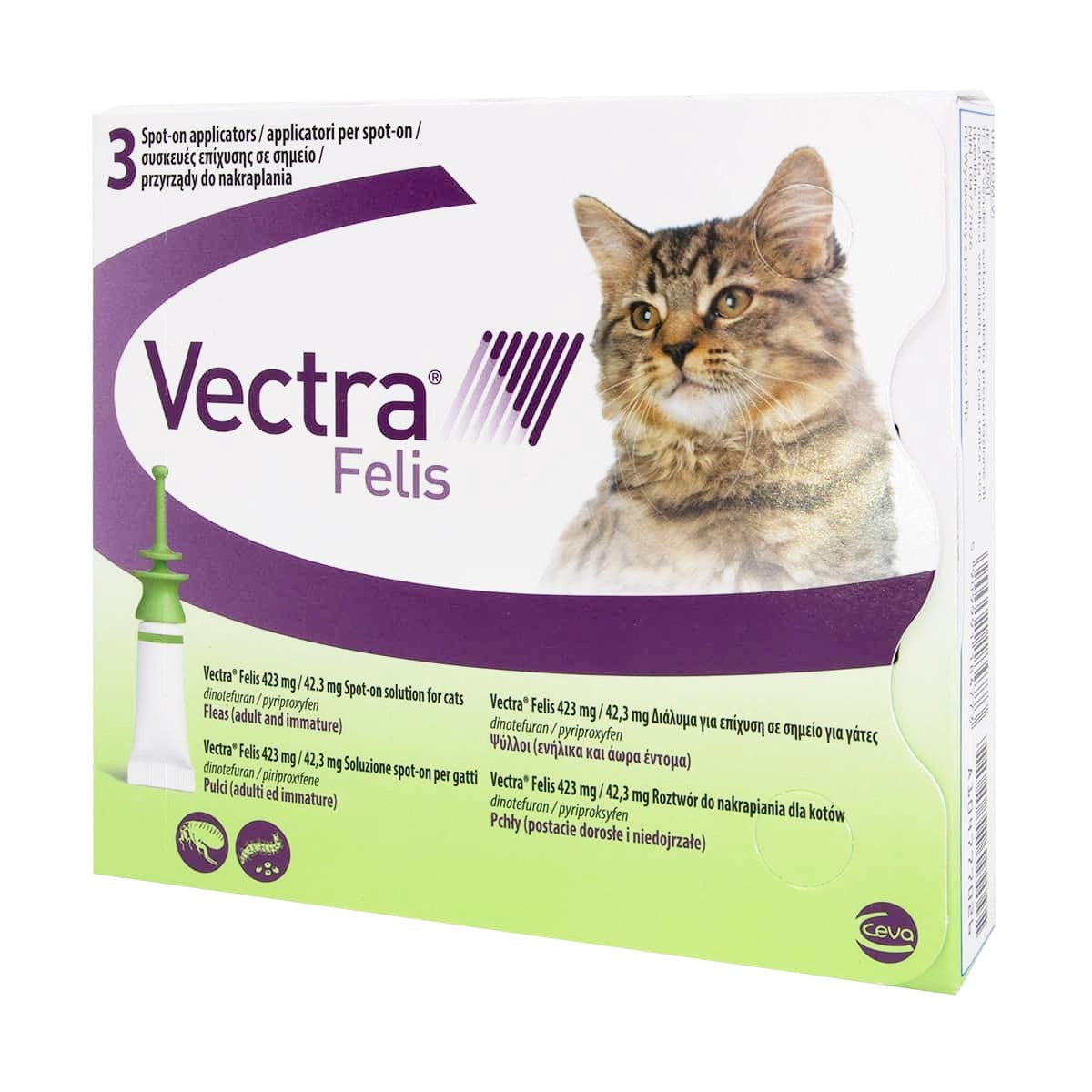 Vectra Felis Spot On Soluzione Gatto 3 Applicatori 0,9ml   - 1