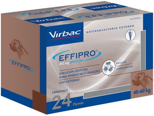 Vibrac Effipro Duo Spot-On Soluzione 402mg/120,6mg Per Cani Taglia Gigante 24 Pipette-1