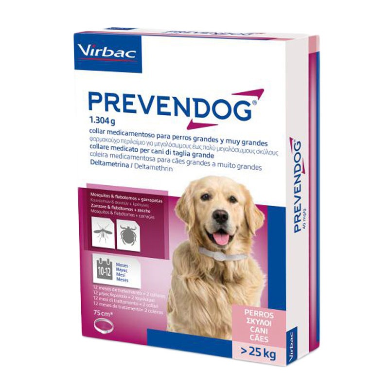 Virbac Prevendog Collare Medicato Antiparassitario 75cm Per Cani Grandi Oltre 25Kg-1