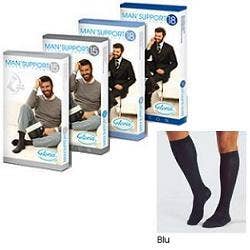 Man Support 18 Cotone Gambaletto Blu Taglia 2 1 Paio  - 1