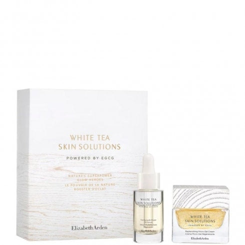 Elizabeth Arden Cofanetto White Tea Skin Solutions Micro-Gel Cream 50ml + Fortifying Oil Serum 15ml-1