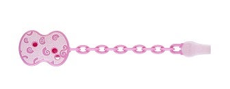 Chicco Clip Catenella Rosa  - 1