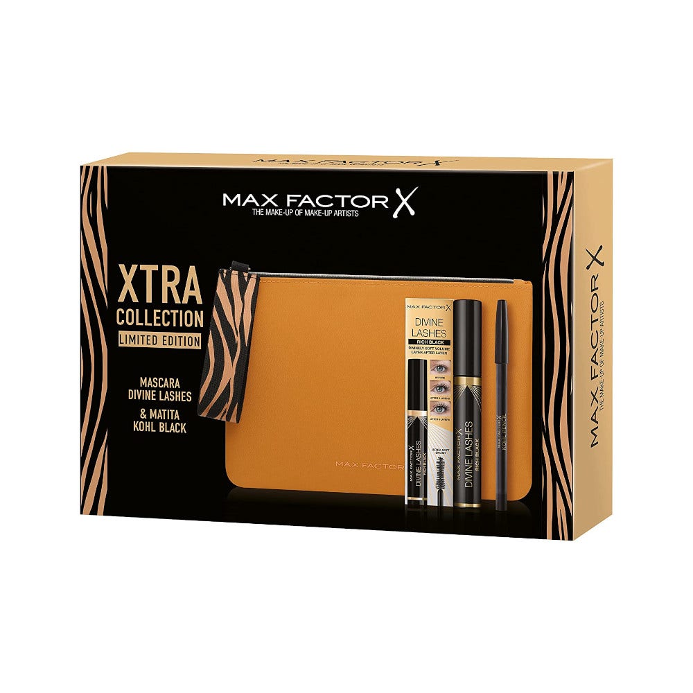 Max Factor Kit Pochette Jungle Trend + Mascara 8ml + Matita Occhi Kohl Kajal 1,2g-0