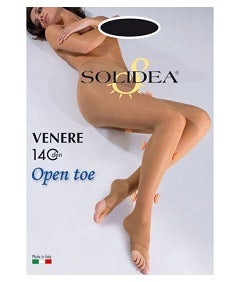 Solidea Venere Collant 140 Denari Punta Aperta Colore Nero Taglia 4 - XL-1