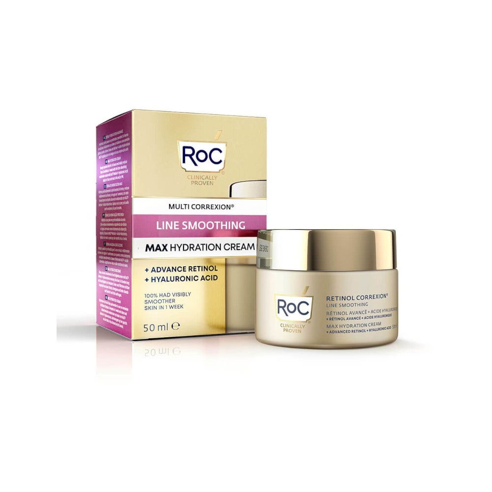 Roc Retinol Correxion Line Smoothing Max Hydration Crema Viso 50ml-3